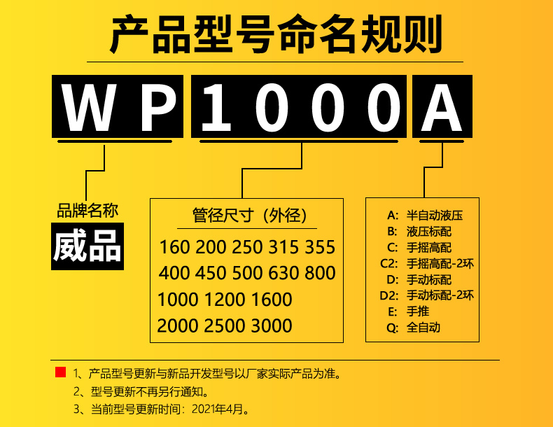 PE热熔焊机型号及特点介绍 - 杭州威品机械设备有限公司